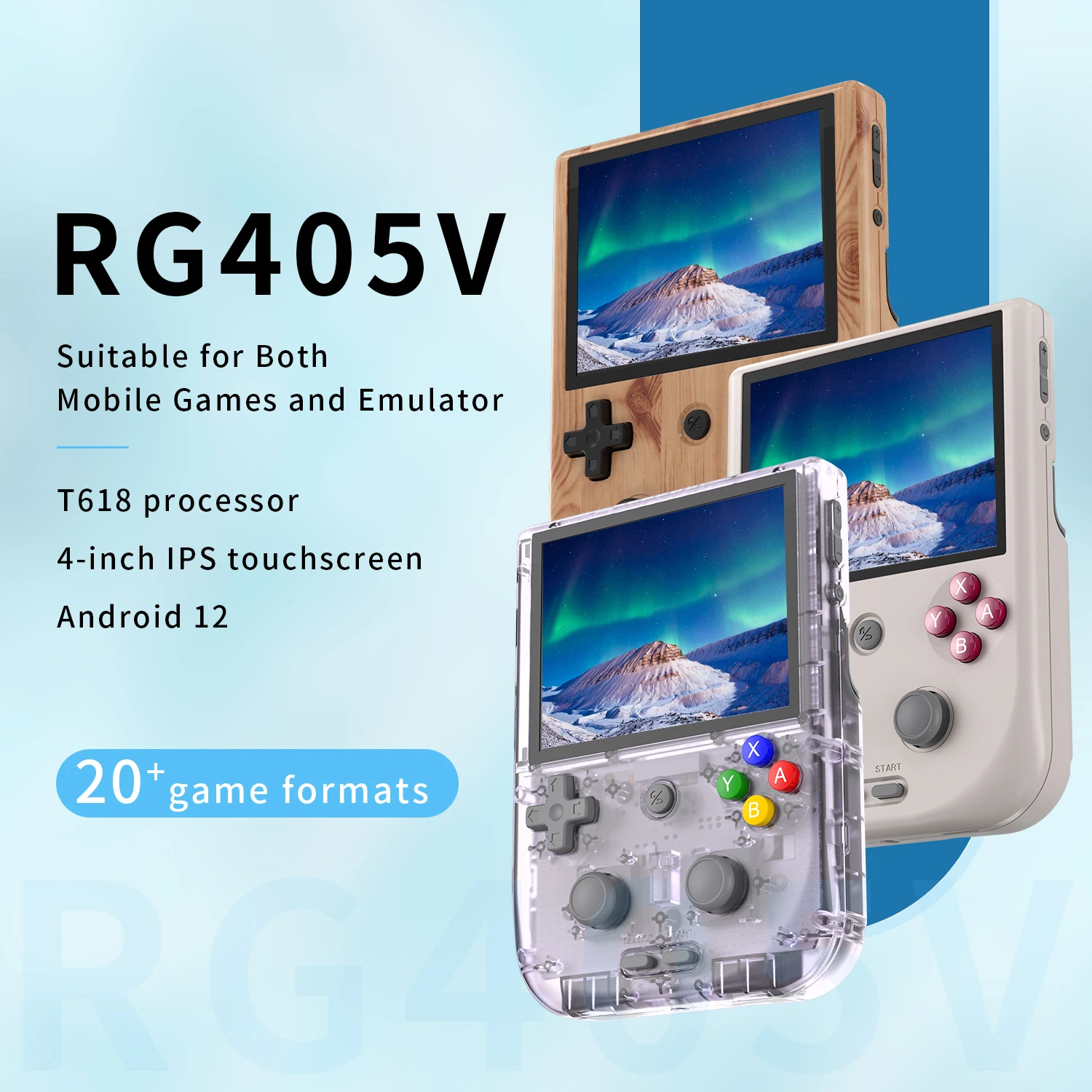 ANBERNIC RG35XX RG353V RG405V Vertical Portable Retro Handheld Game Console IPS Screen 4000 Games Plug&Play Christmas Gift Kids