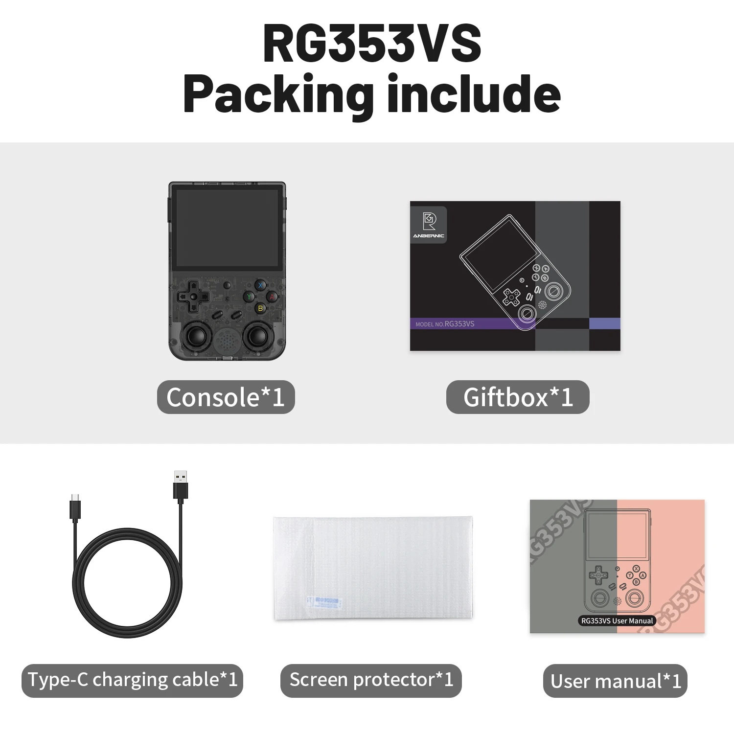ANBERNIC RG35XX RG353V RG405V Vertical Portable Retro Handheld Game Console IPS Screen 4000 Games Plug&Play Christmas Gift Kids