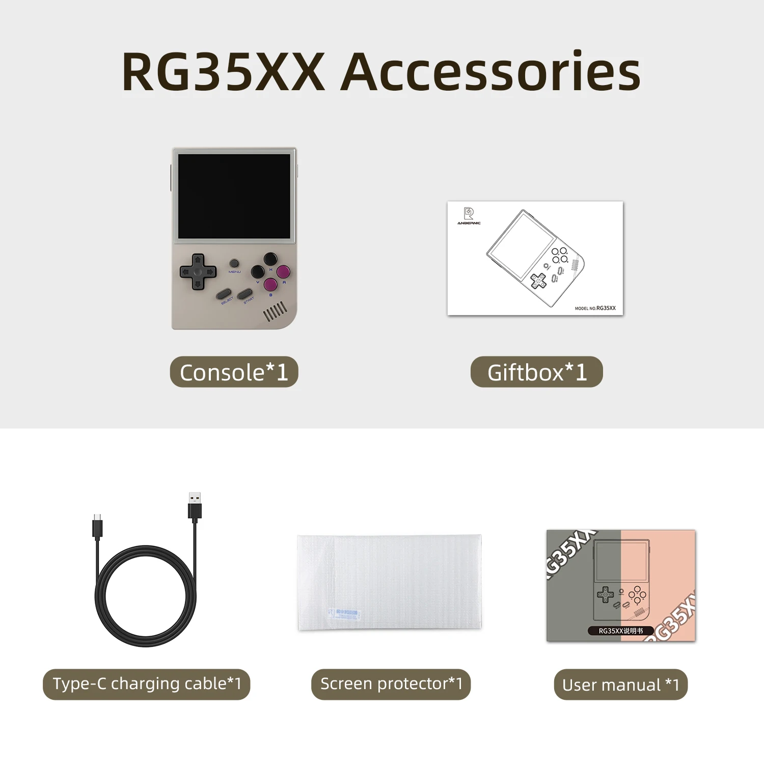 ANBERNIC RG35XX RG353V RG405V Vertical Portable Retro Handheld Game Console IPS Screen 4000 Games Plug&Play Christmas Gift Kids