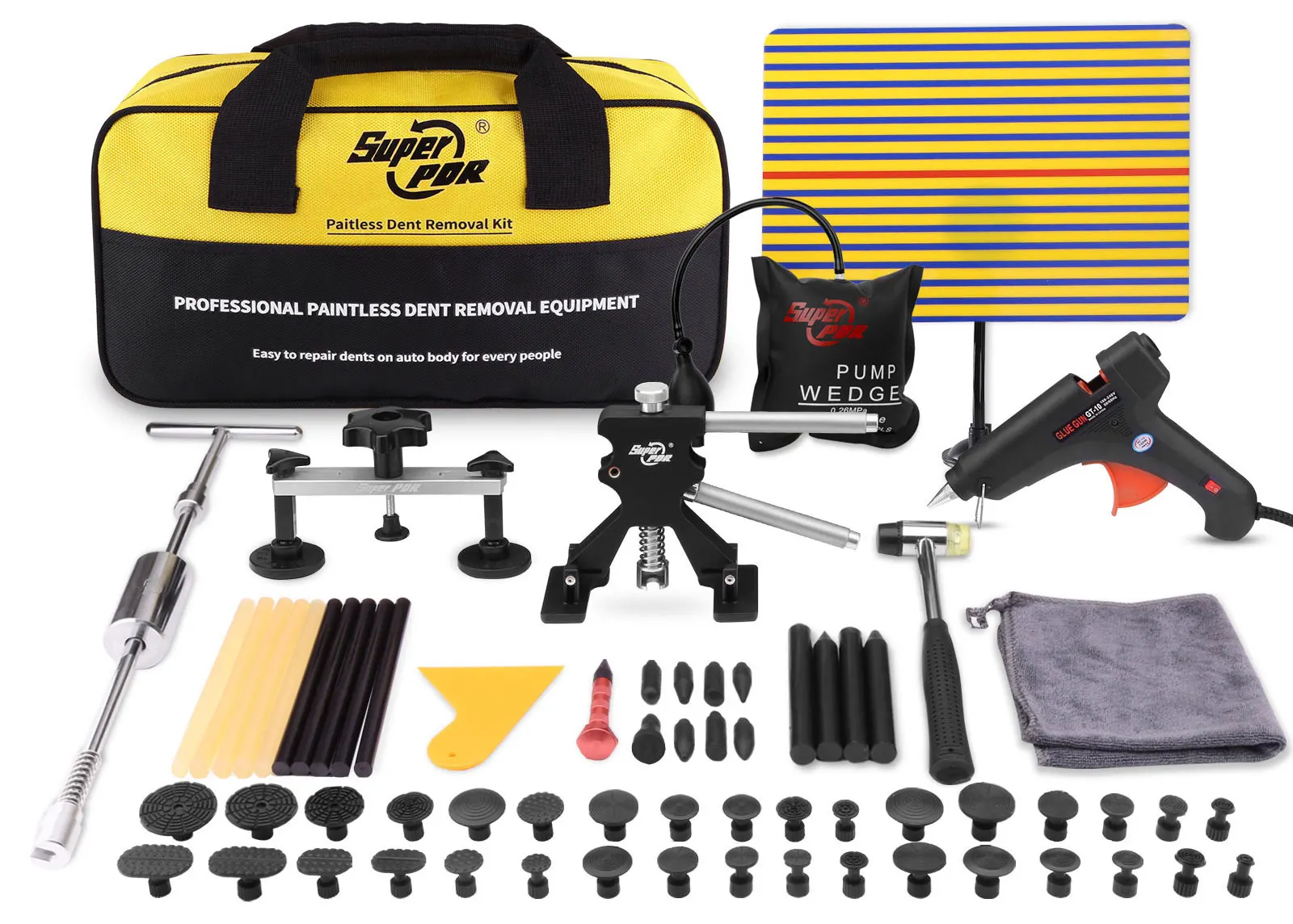 PDR Car Paintless Dent Repair Kit Professional Dent Remover tools  Auto Dent Repair Puller Dint Hail Damage Tool