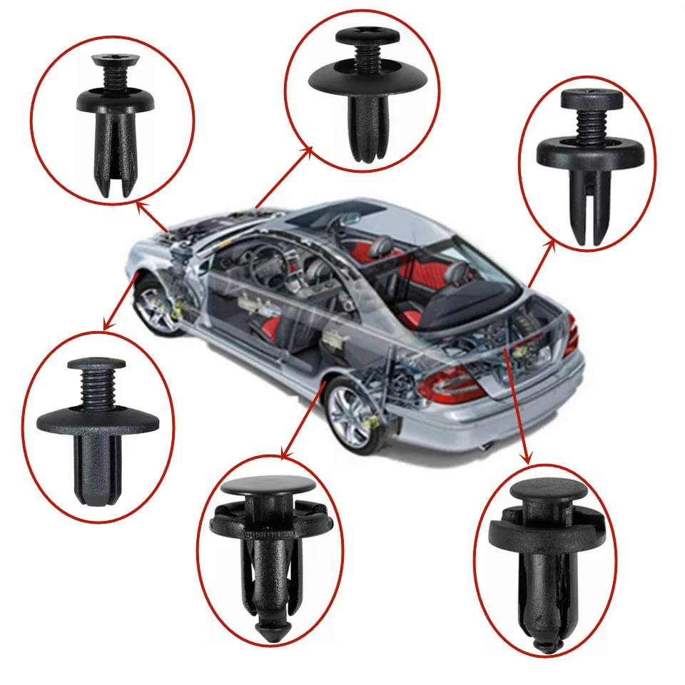 20Pcs 6mm 7mm 8mm 9mm 10mm 5mm Screw Plastic Fastener Bumper Fender Clip Buckle For Audi Toyota VW Buick Honda Renault Nissan 20Pcs 6mm 7mm 8mm 9mm 10mm 5mm Screw Plastic Fastener Bumper Fender Clip Buckle For Audi Toyota VW Buick Honda Renault Nissan
