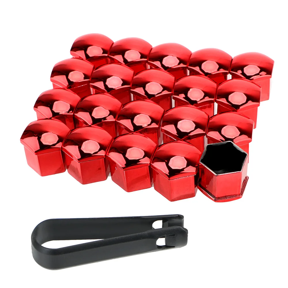 22/21/19mm 20PCS Car Wheel Nut Caps Protection Covers Caps Anti-Rust Auto Hub Screw Cover Car Tyre Nut Bolt Exterior Decoration