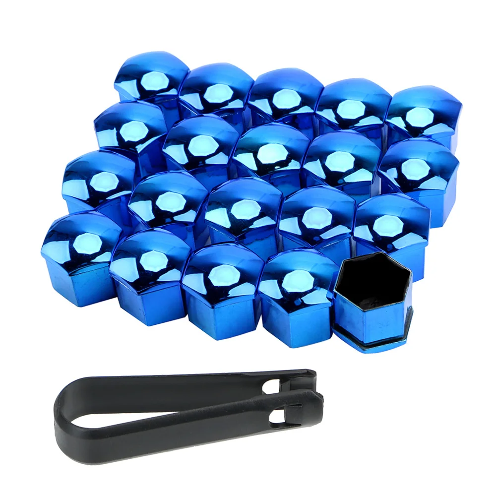 22/21/19mm 20PCS Car Wheel Nut Caps Protection Covers Caps Anti-Rust Auto Hub Screw Cover Car Tyre Nut Bolt Exterior Decoration